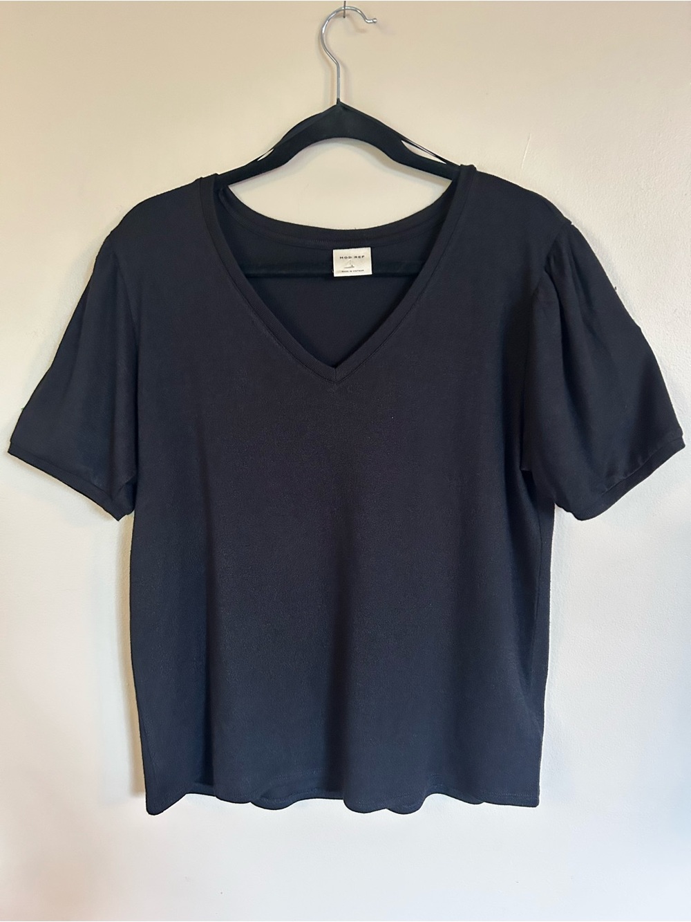 Mod Ref Black V-Neck Short Sleeve Tee